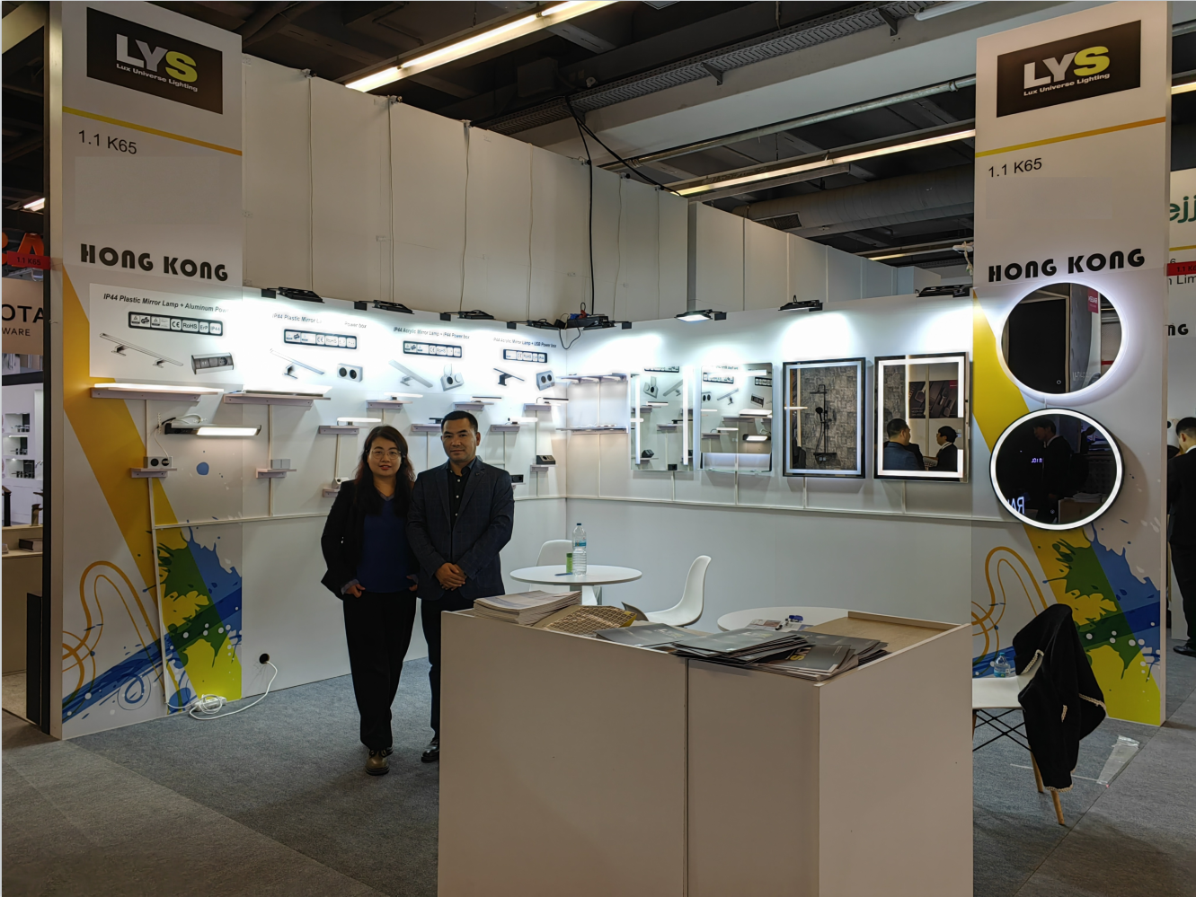 ISH Frankfurt 2023 көрмесіндегі біздің LED айна көрмесі - Жаңалықтар - Ningbo Lux universe Lighting Technology Co., Ltd.